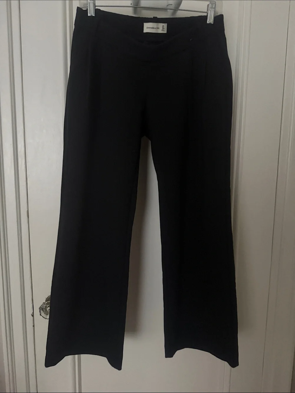 abercrombie kids Black Wide-Leg Pull-On Pants